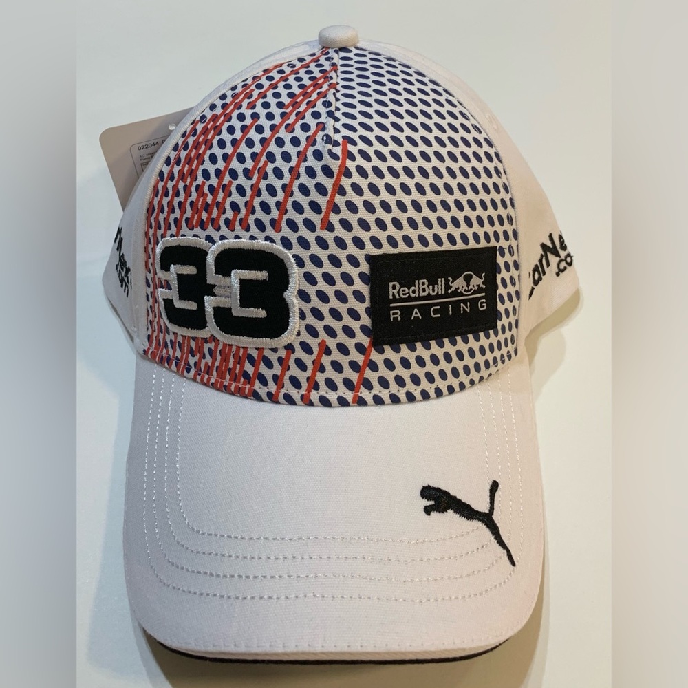 White Red Bull Racing Hat